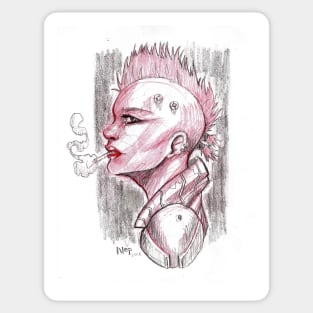 Punk girl Sticker